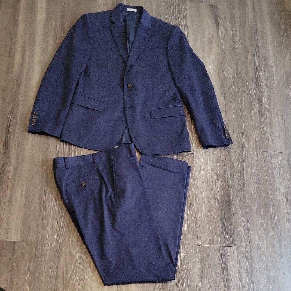 jf j.ferrar Blue Tailored Suit Slim